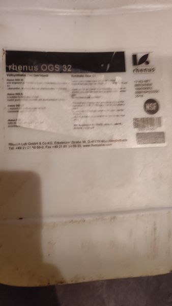 Синтетическое редукторное масло rhenus OGS 32 rhenus OGS 32 фото